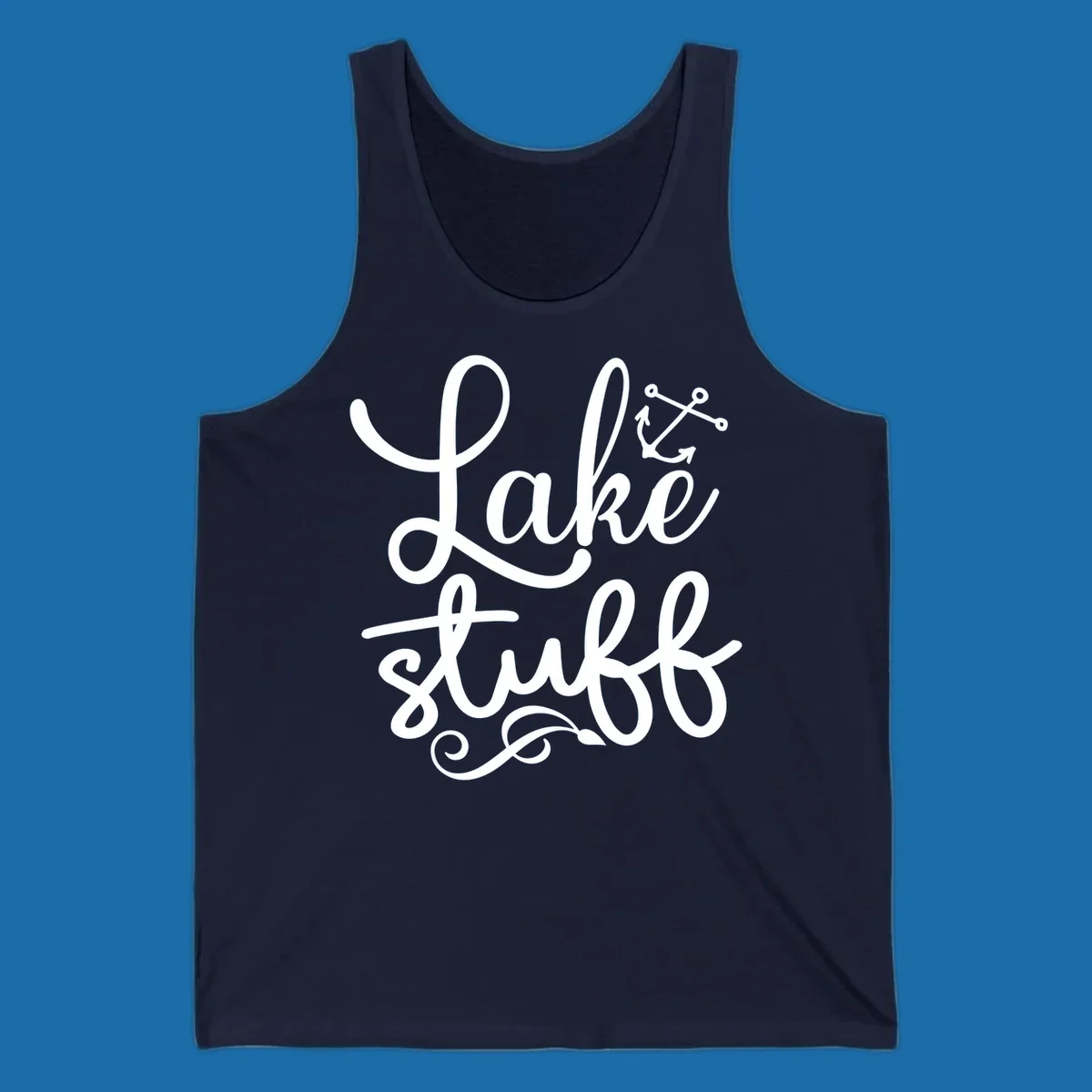 Lake Stuff text with anchor graphic, lake-stuff-anchor