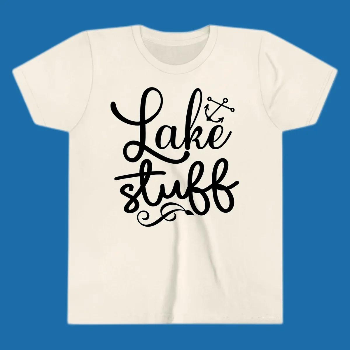 Lake Stuff text with anchor graphic, lake-stuff-anchor