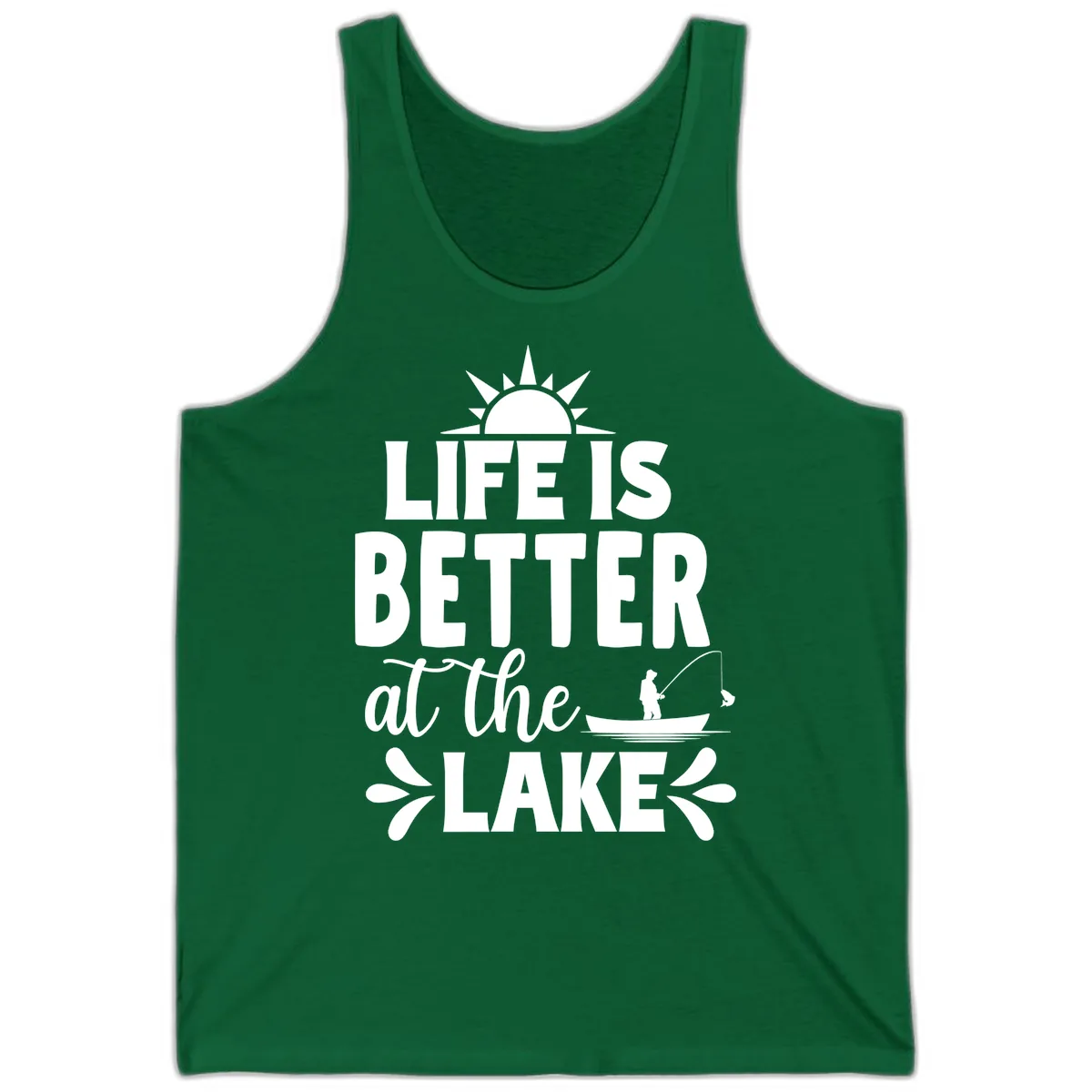Life Is Better At The Lake Design Tank in Kelly