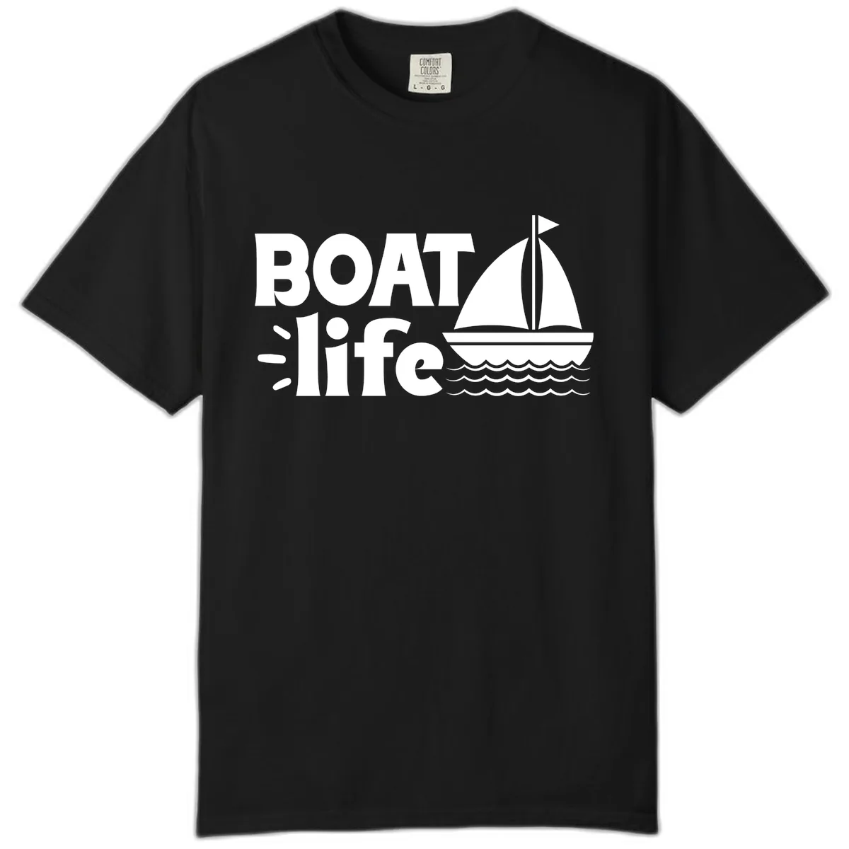 Boat Life Sailboat Design Comfort Color in Black