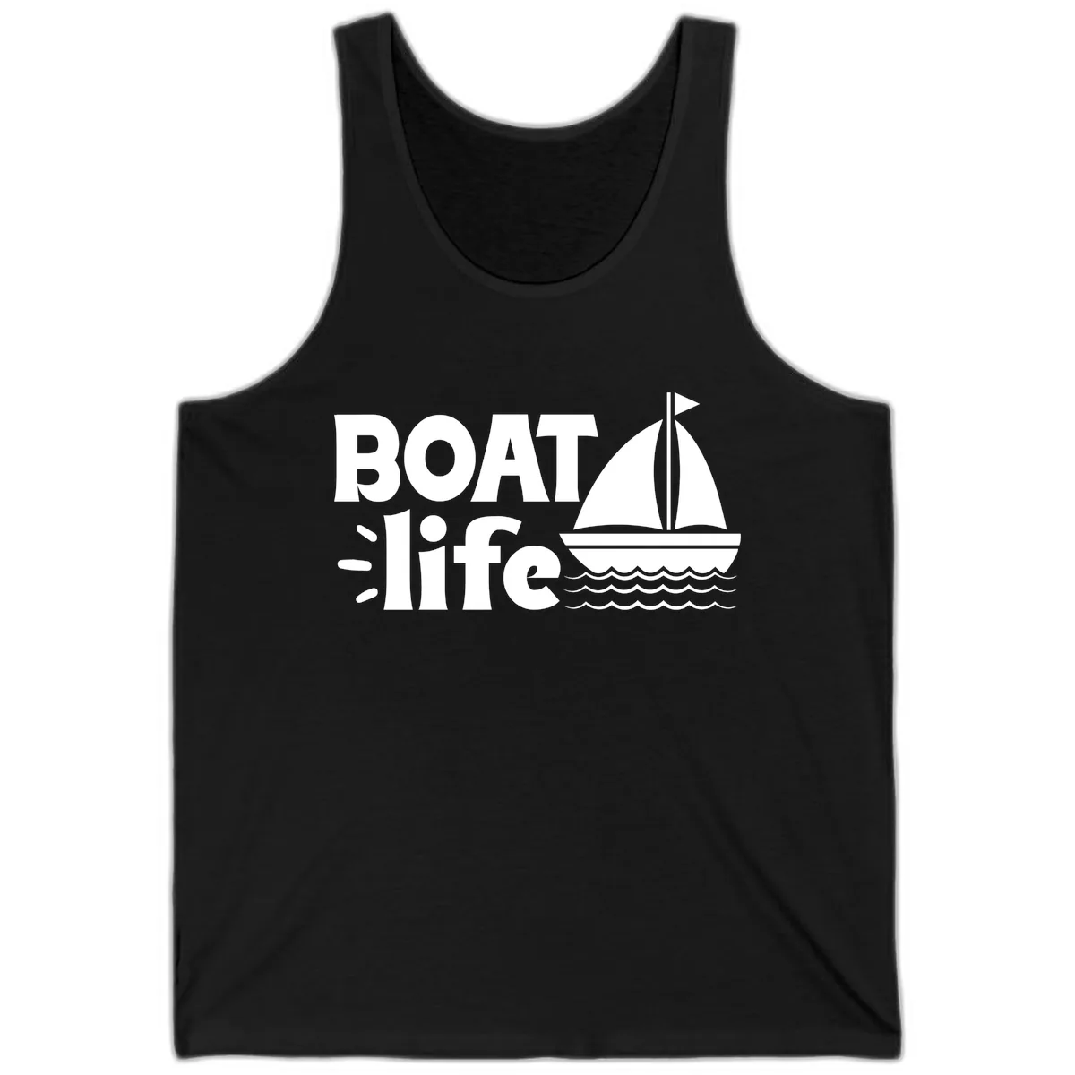 Boat Life Sailboat Design Tank in Black
