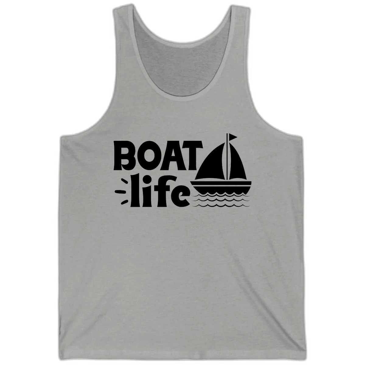 Boat Life Sailboat Design Tank in Athletic Heather