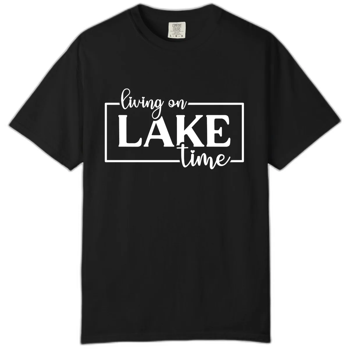 Living On Lake Time Lifestyle Design Comfort Color in Black
