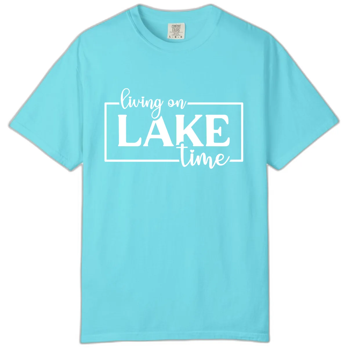 Living On Lake Time Lifestyle Design Comfort Color in Lagoon Blue