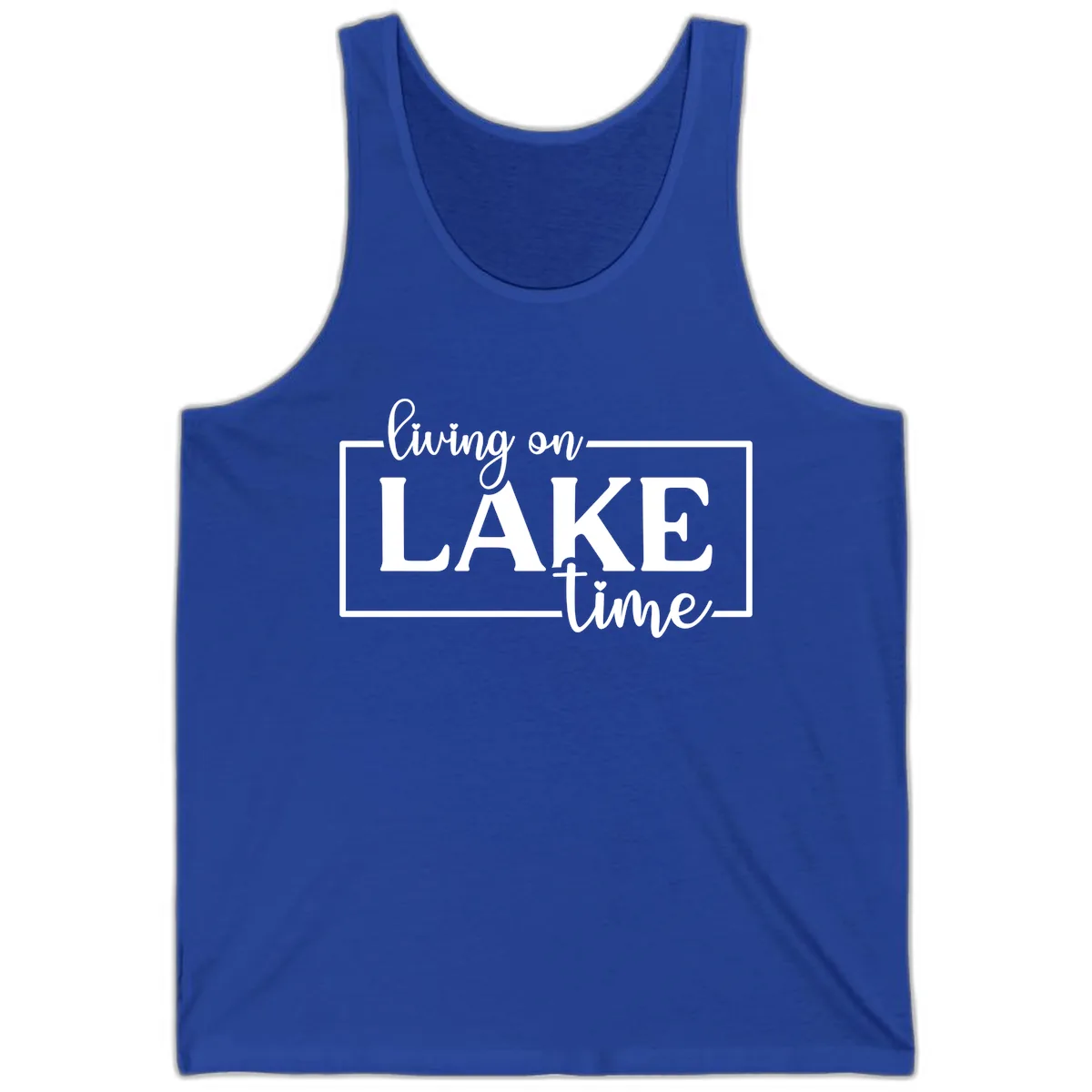 Living On Lake Time Lifestyle Design Tank in True Royal