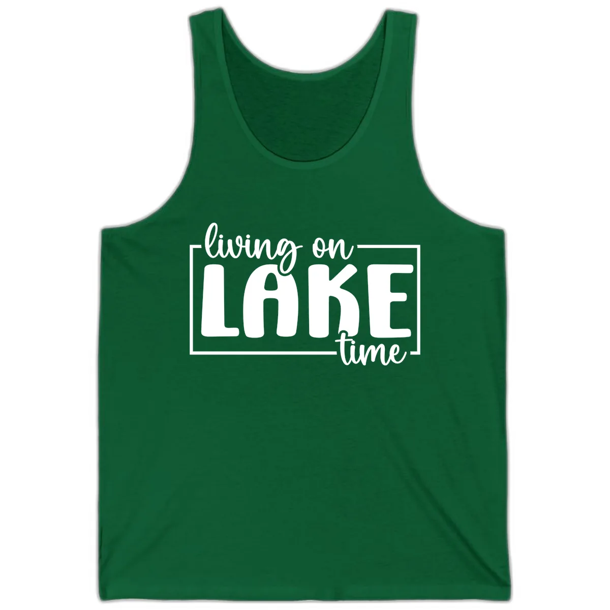 Living On Lake Time Lifestyle Tank in Kelly
