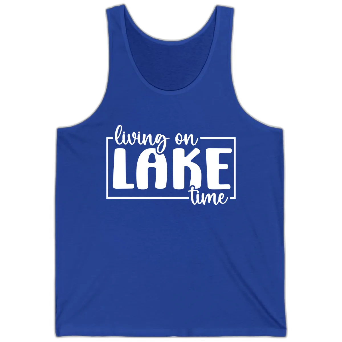 Living On Lake Time Lifestyle Tank in True Royal
