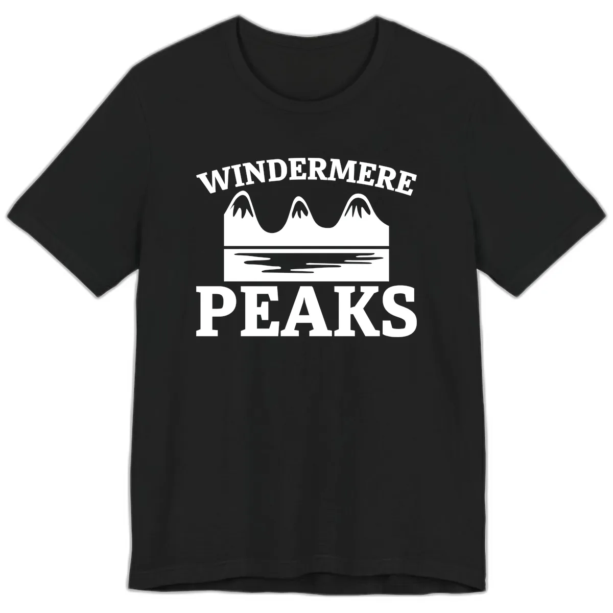 Windermere Peaks Mountain Landscape Premium T-Shirt in Black