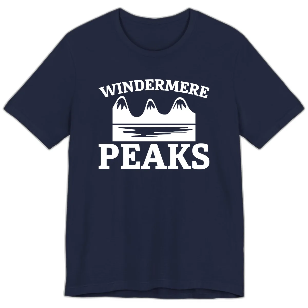 Windermere Peaks Mountain Landscape Premium T-Shirt in Navy
