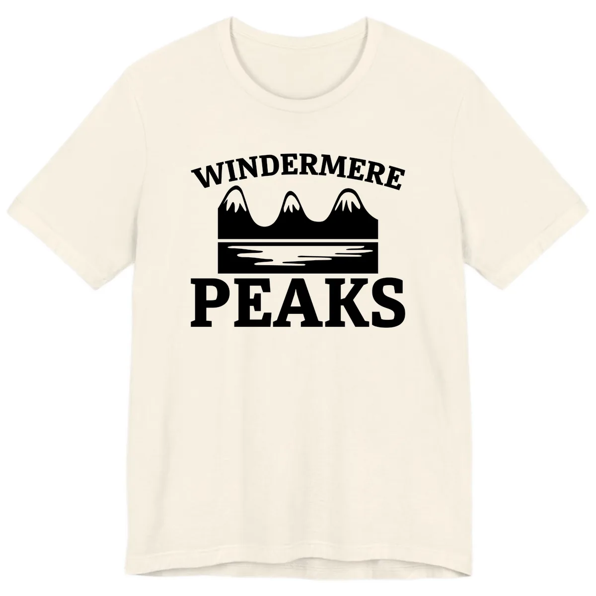 Windermere Peaks Mountain Landscape Premium T-Shirt in Natural