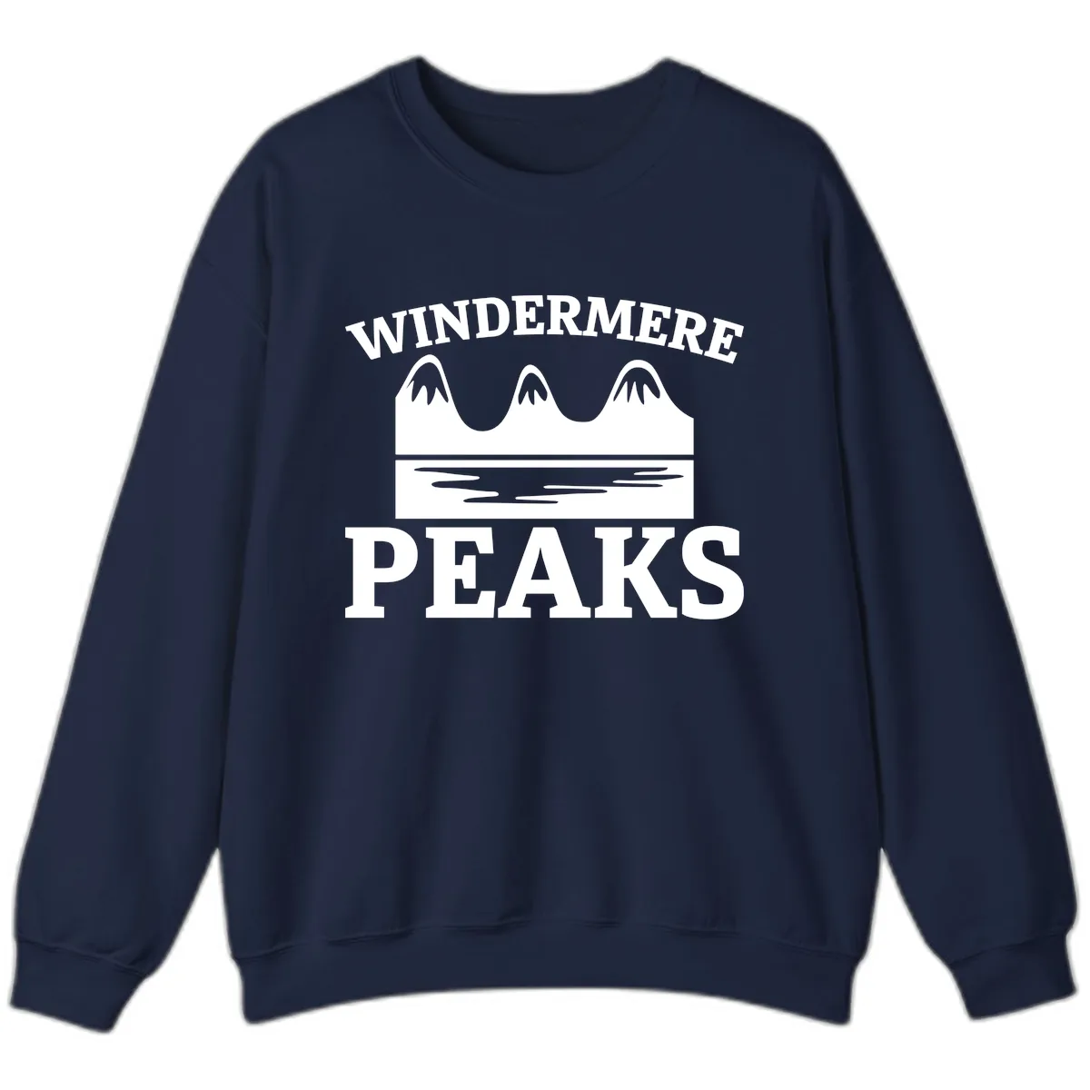 Windermere Peaks Mountain Landscape Sweatshirt in Navy