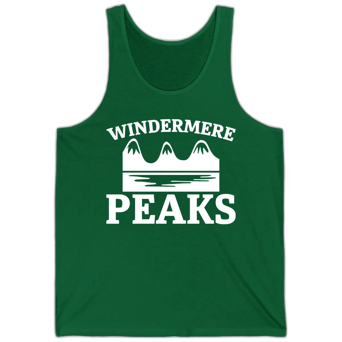 Windermere Peaks Mountain Landscape Tank in Kelly