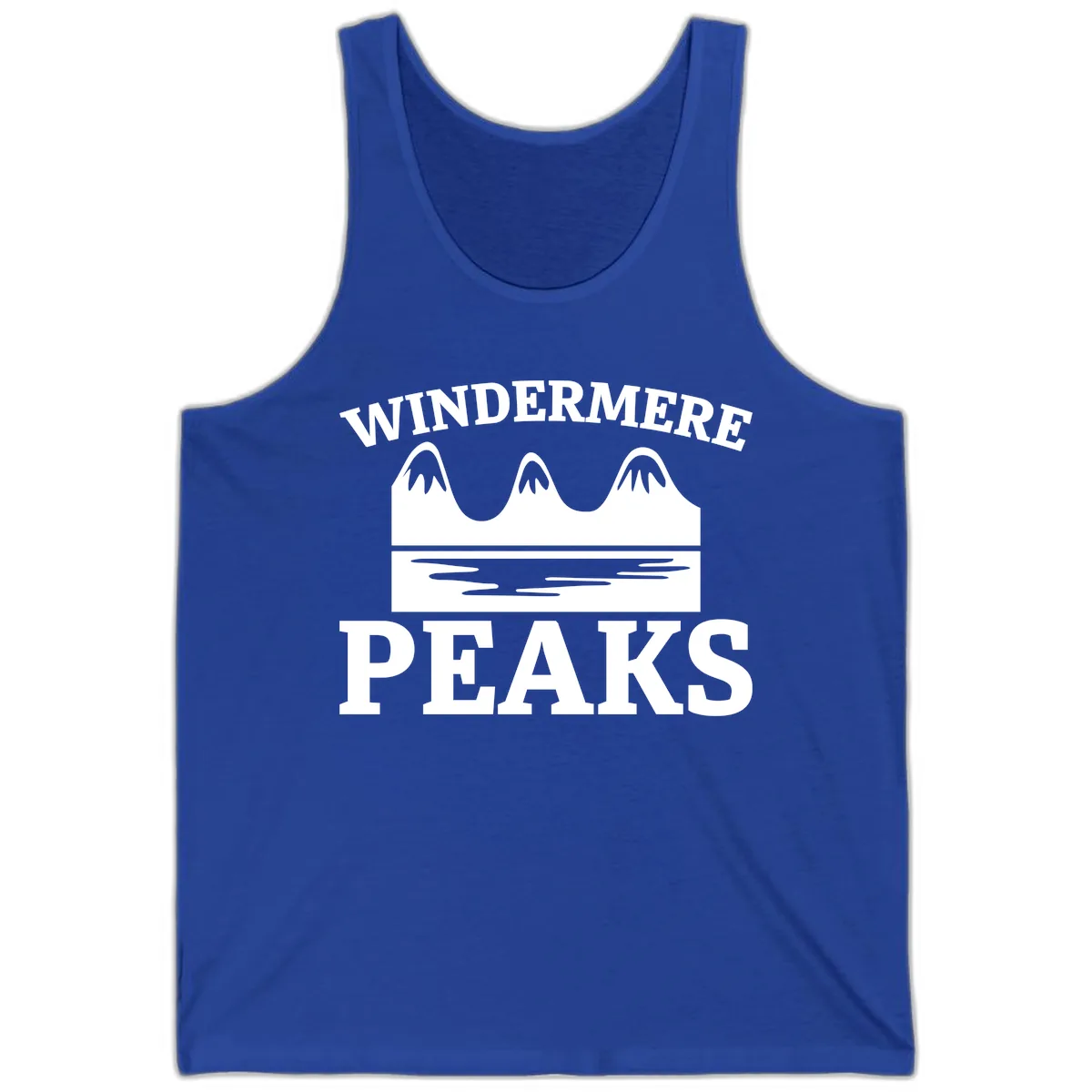 Windermere Peaks Mountain Landscape Tank in True Royal