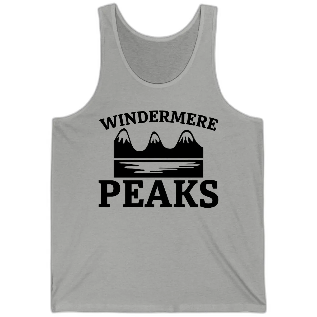 Windermere Peaks Mountain Landscape Tank in Athletic Heather