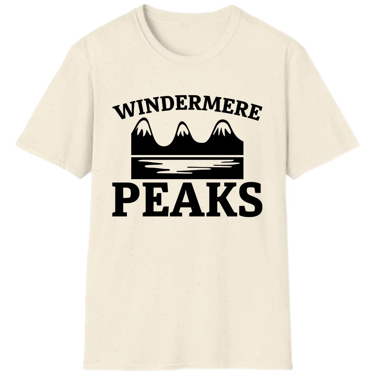Windermere Peaks Mountain Landscape T-Shirt in Natural