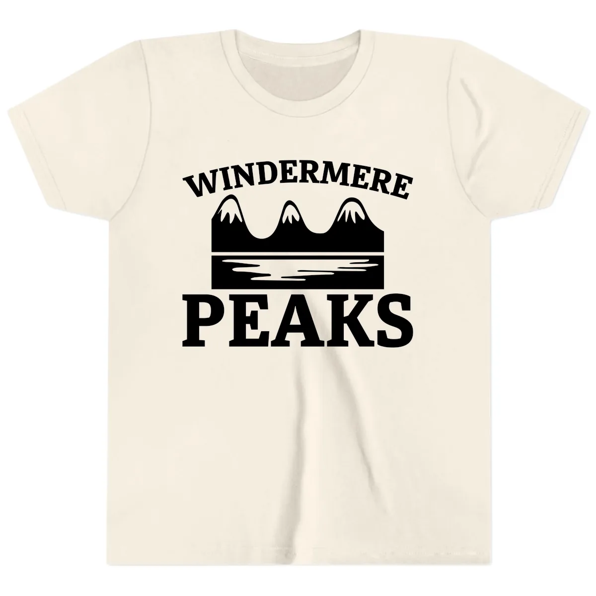 Windermere Peaks Mountain Landscape Youth T-Shirt in Natural