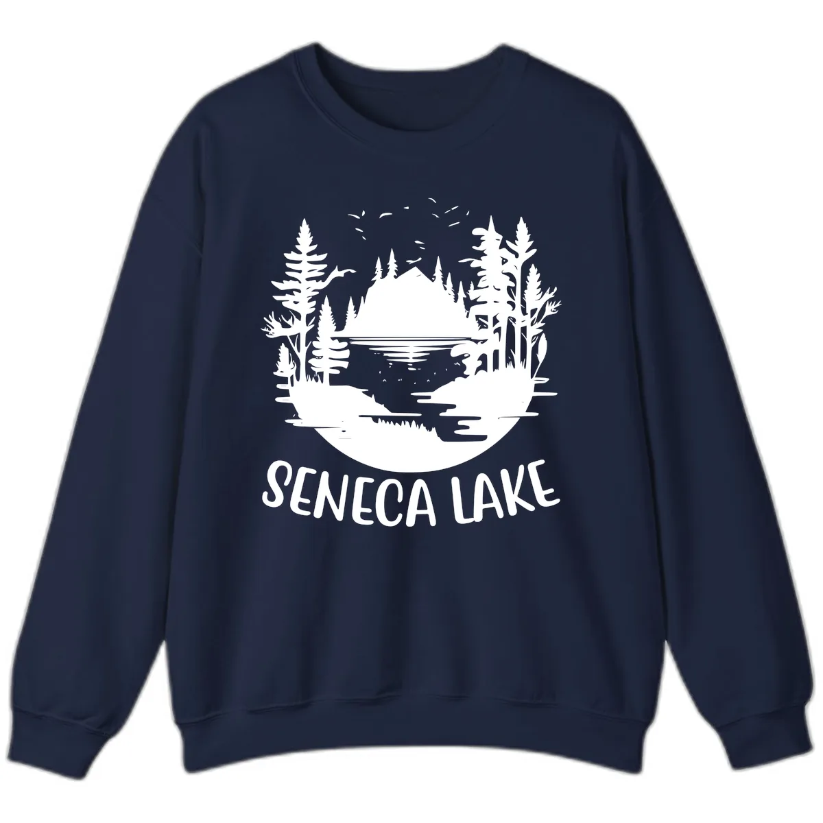 Seneca Lake Scenic Vista Sweatshirt in Navy
