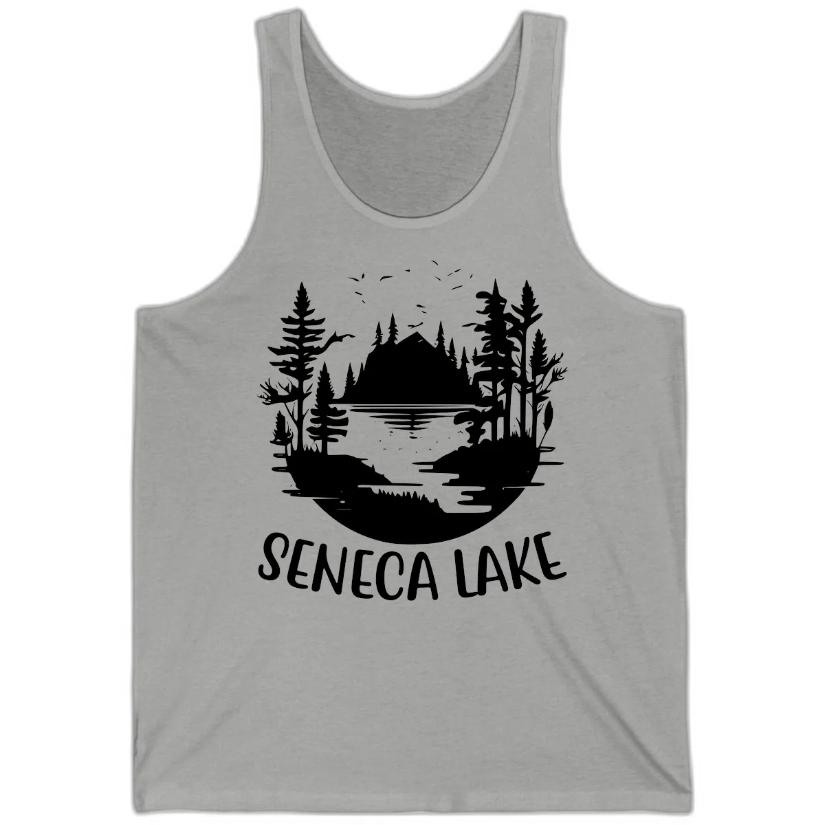 Seneca Lake Scenic Vista Tank in Athletic Heather