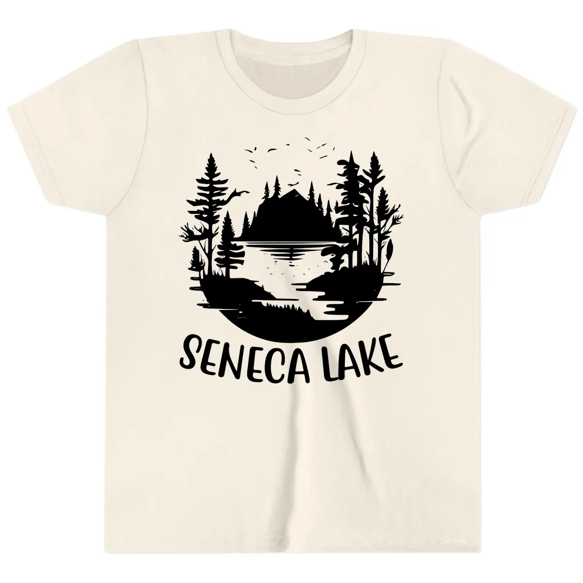 Seneca Lake Scenic Vista Youth T-Shirt in Natural