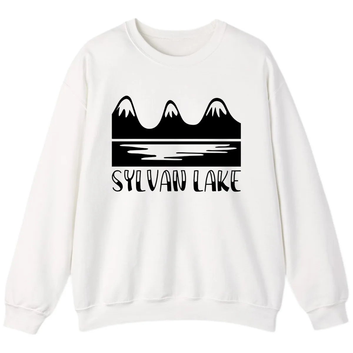 Sylvan Lake Mountain Reflection Sweatshirt in White