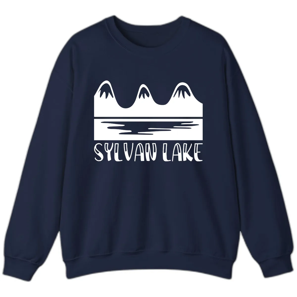 Sylvan Lake Mountain Reflection Sweatshirt in Navy