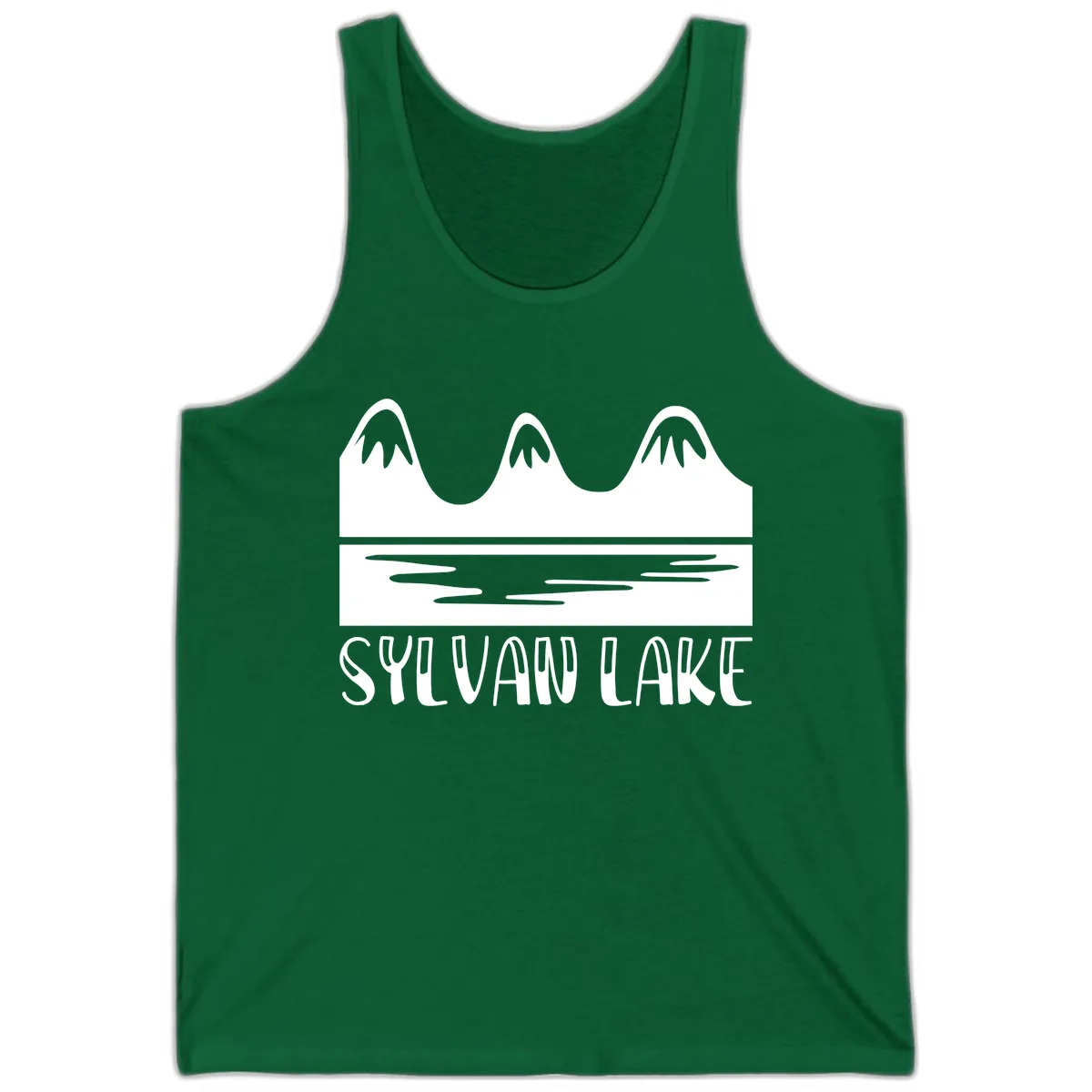 Sylvan Lake Mountain Reflection Tank in Kelly
