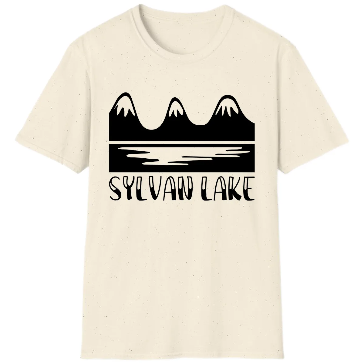 Sylvan Lake Mountain Reflection T-Shirt in Natural