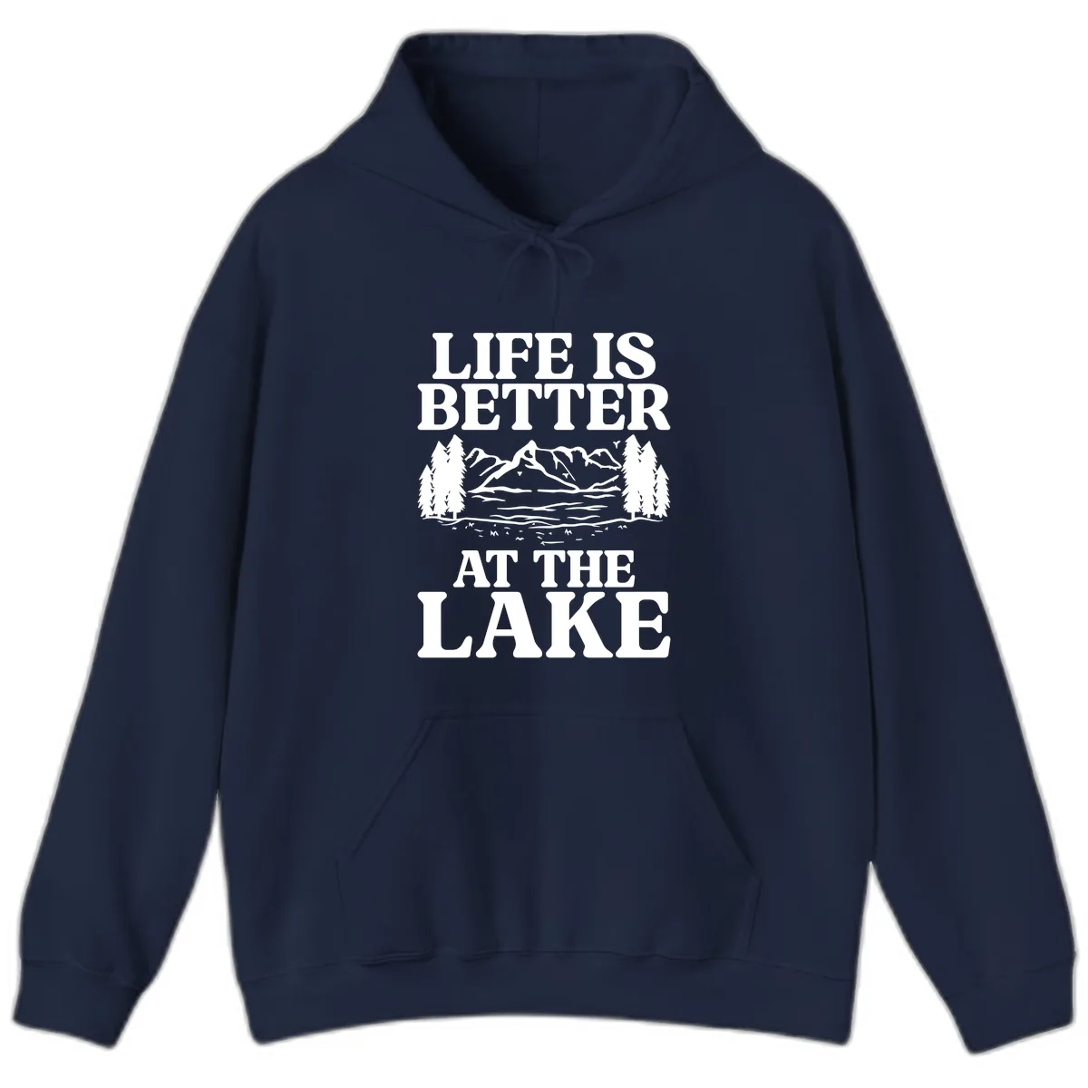 Life Is Better At The Lake Hoodie in Navy