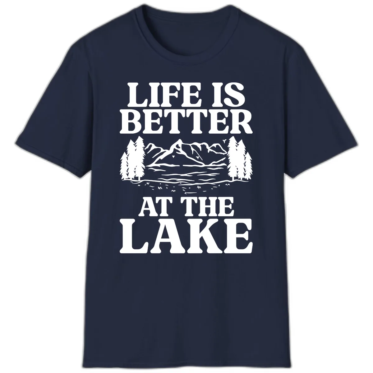 Life Is Better At The Lake T-Shirt in Navy