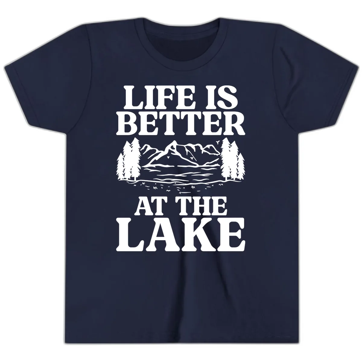 Life Is Better At The Lake Youth T-Shirt in Navy