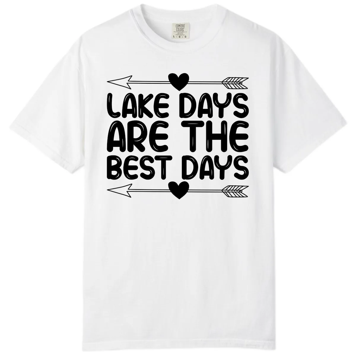Lake Days Are The Best Days Comfort Color in White