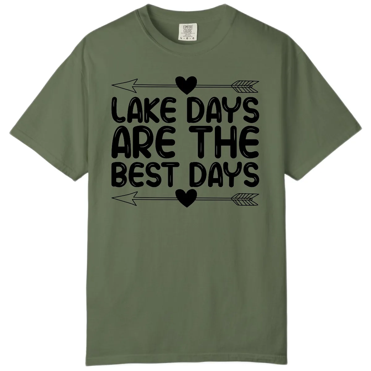 Lake Days Are The Best Days Comfort Color in Sage