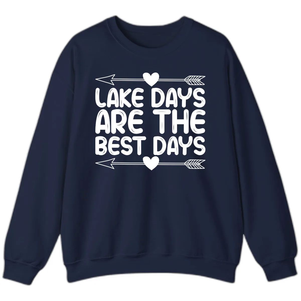 Lake Days Are The Best Days Sweatshirt in Navy