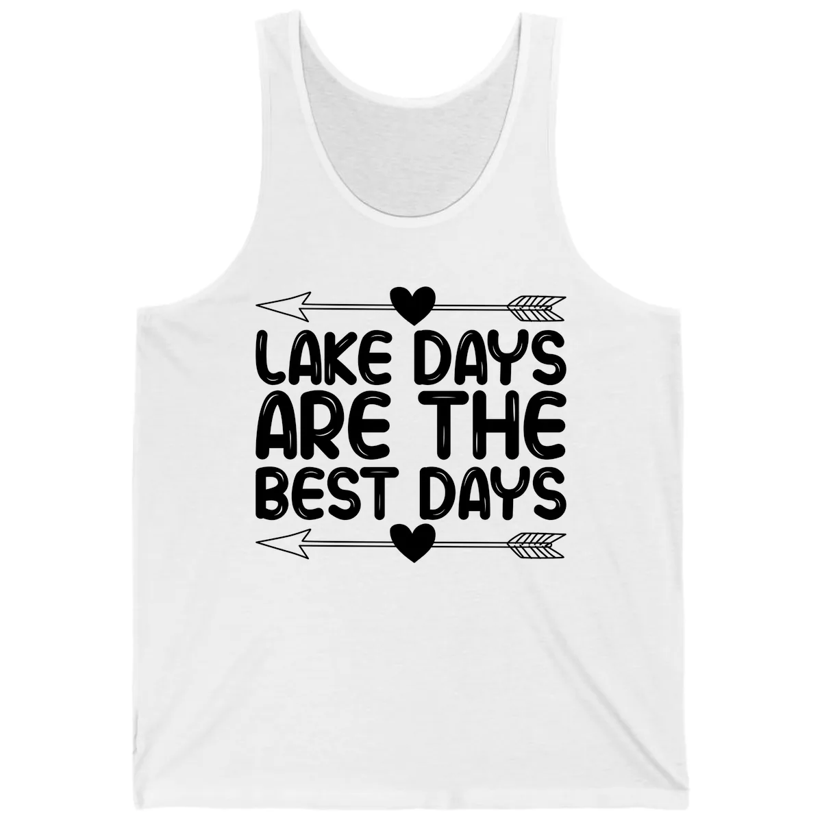 Lake Days Are The Best Days Tank in White