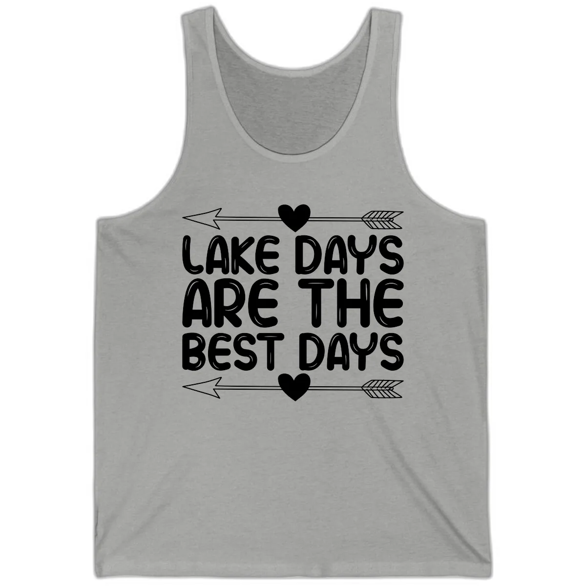 Lake Days Are The Best Days Tank in Athletic Heather