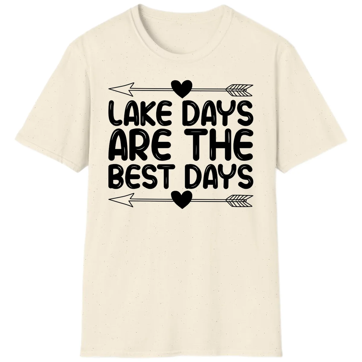 Lake Days Are The Best Days T-Shirt in Natural