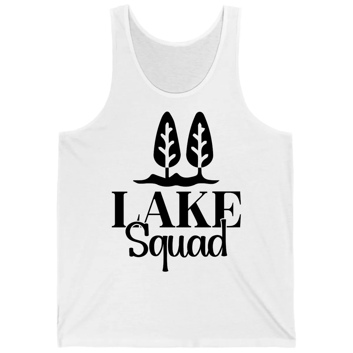 Lake Squad Lakeside Trees Tank in White