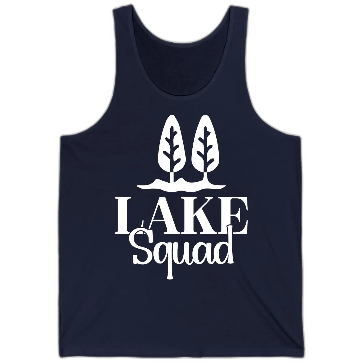 Lake Squad Lakeside Trees Tank in Navy