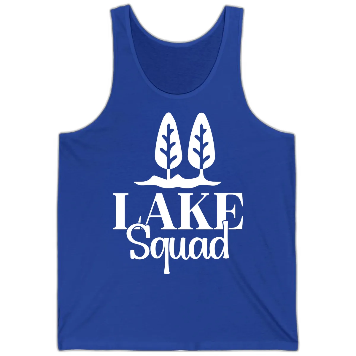 Lake Squad Lakeside Trees Tank in True Royal