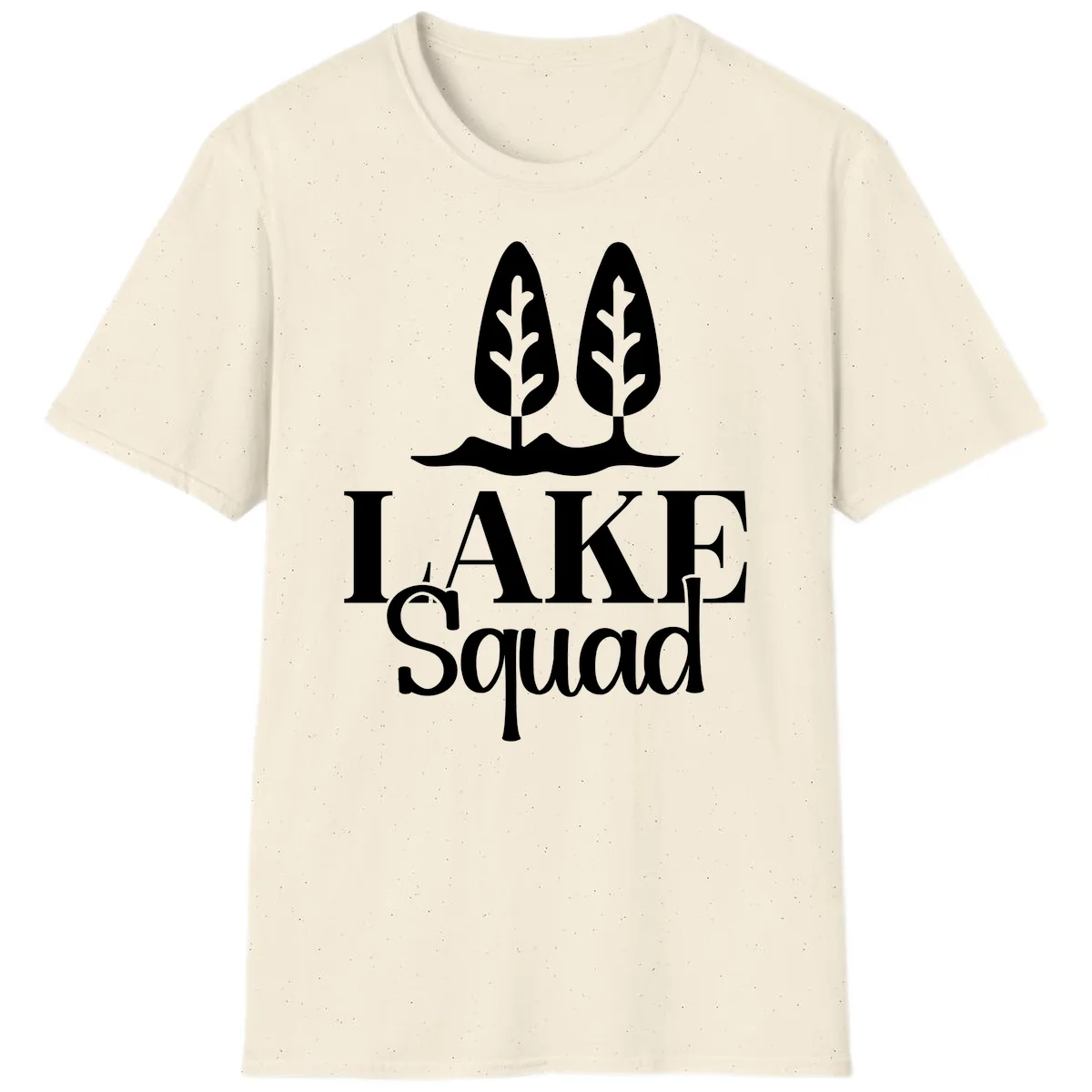 Lake Squad Lakeside Trees T-Shirt in Natural