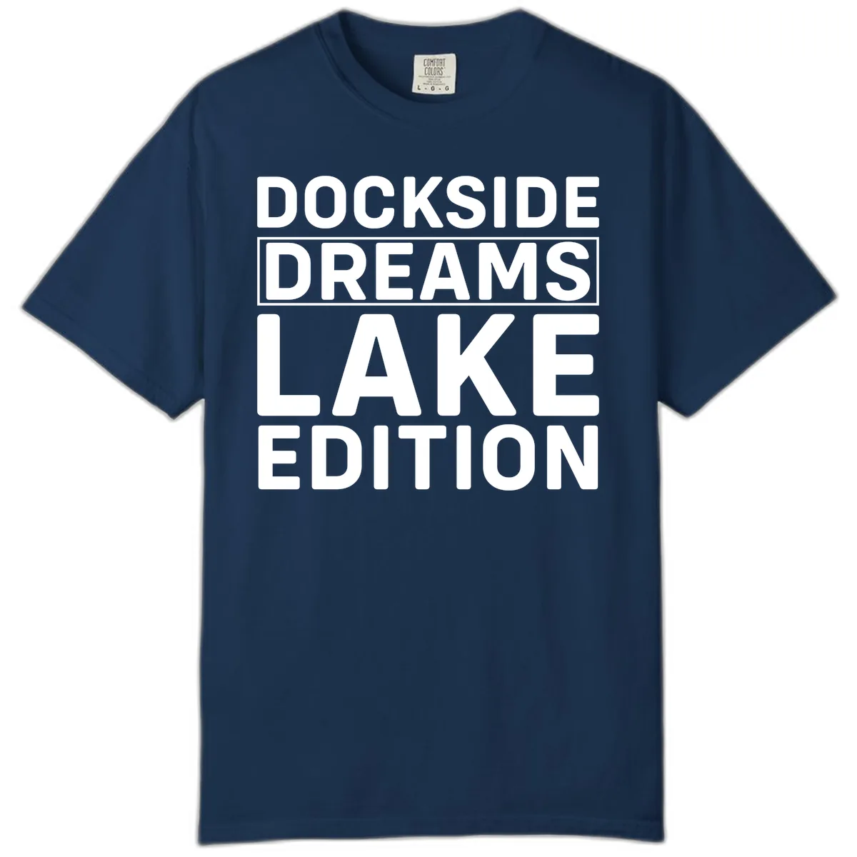 Dockside Dreams Lake Edition Comfort Color in Navy