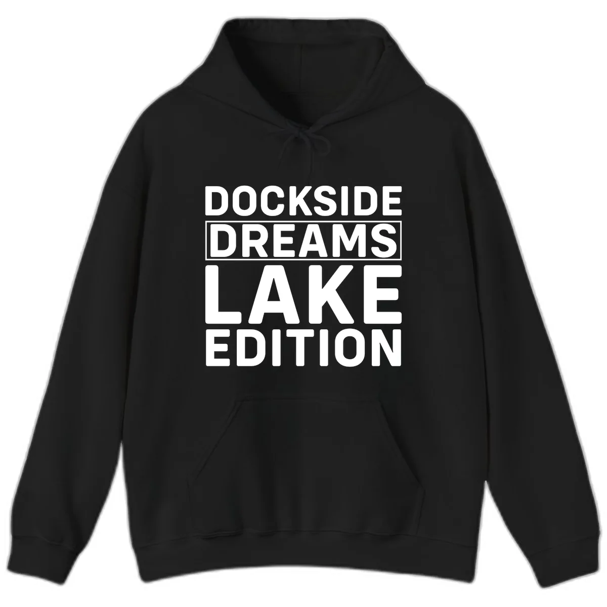 Dockside Dreams Lake Edition Hoodie in Black