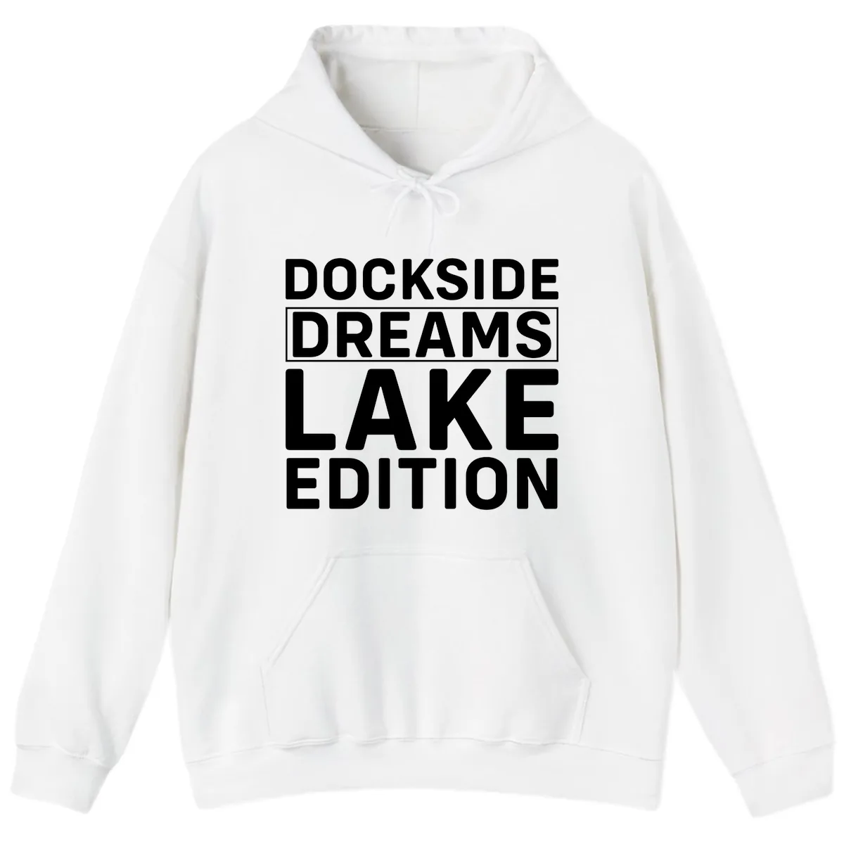 Dockside Dreams Lake Edition Hoodie in White