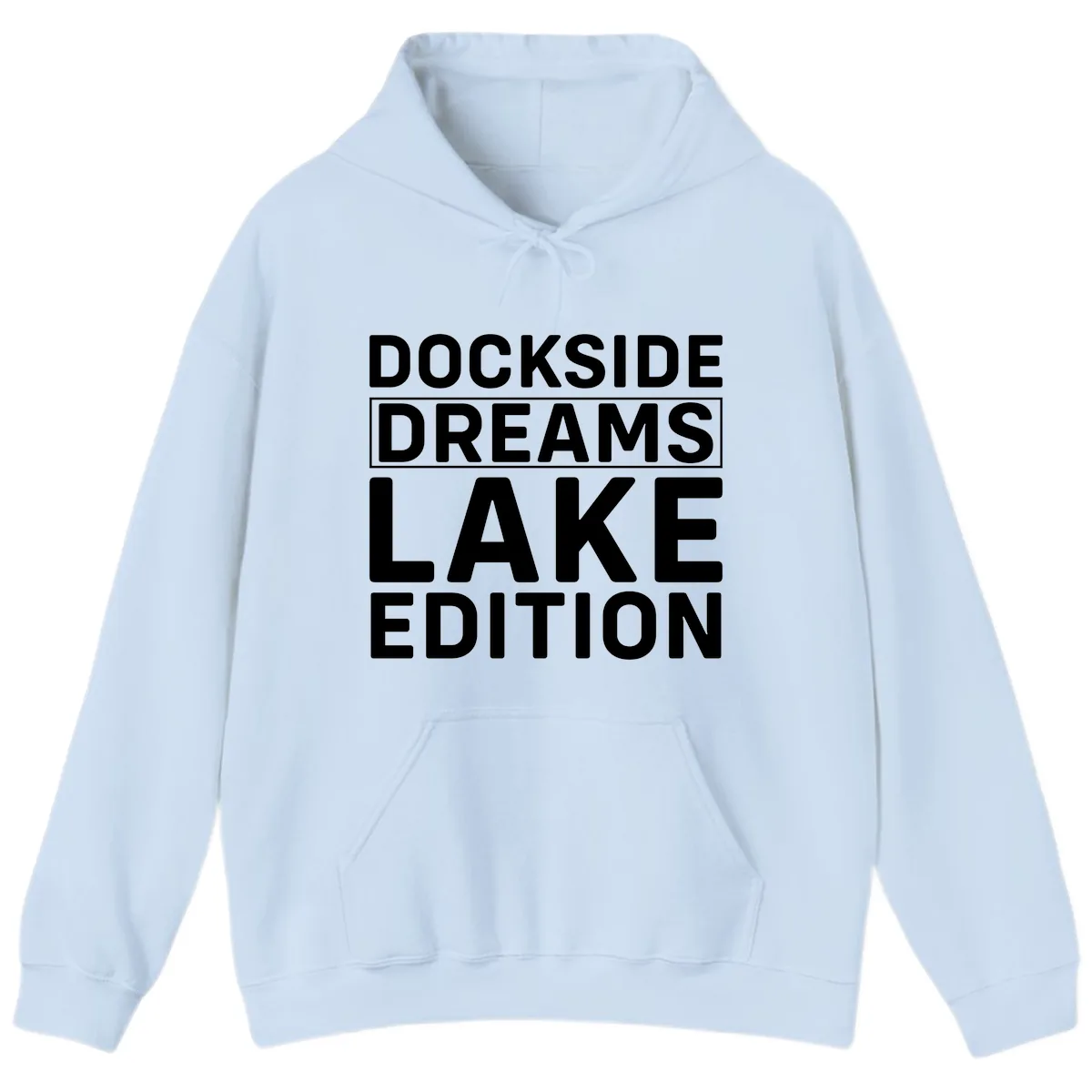 Dockside Dreams Lake Edition Hoodie in Light Blue