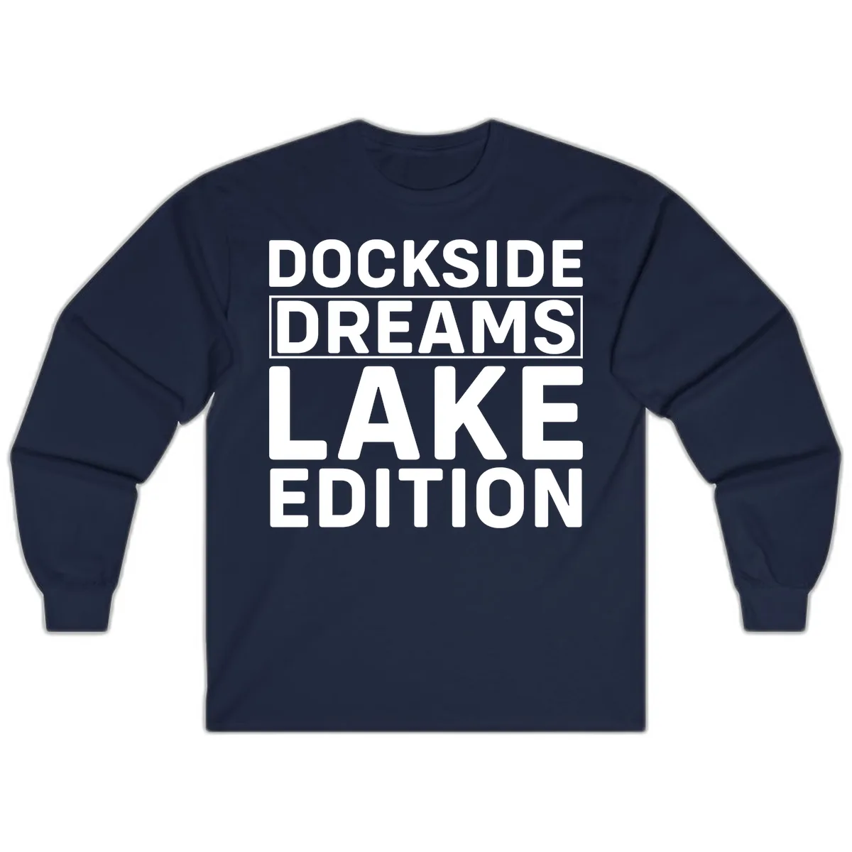 Dockside Dreams Lake Edition Long Sleeve in Navy