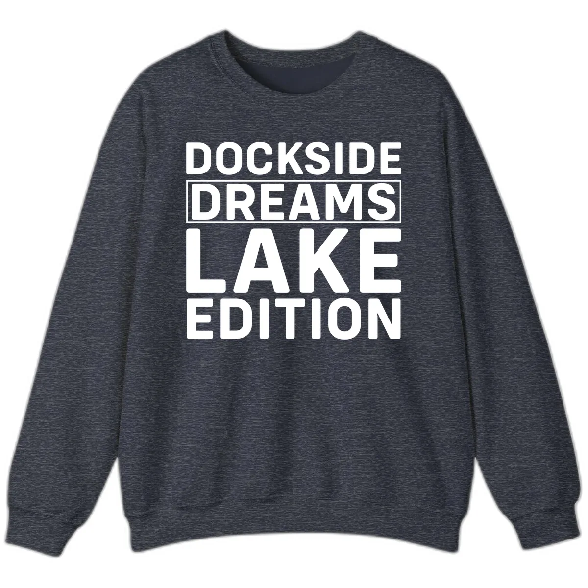Dockside Dreams Lake Edition Sweatshirt in Heather Sport Dark Navy