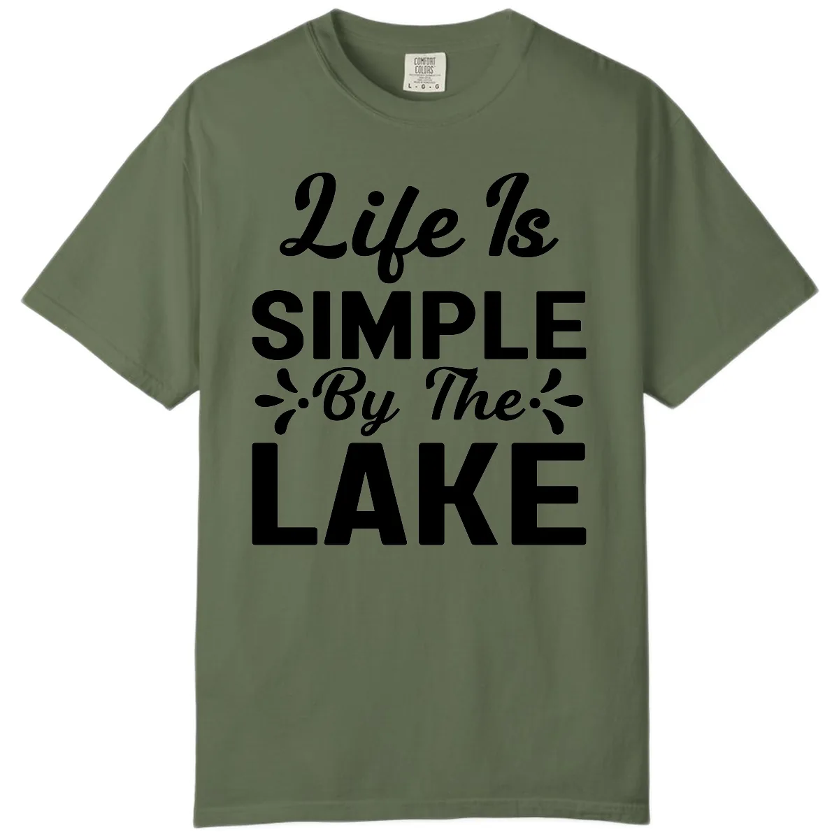 Life Is Simple By The Lake Comfort Color in Sage