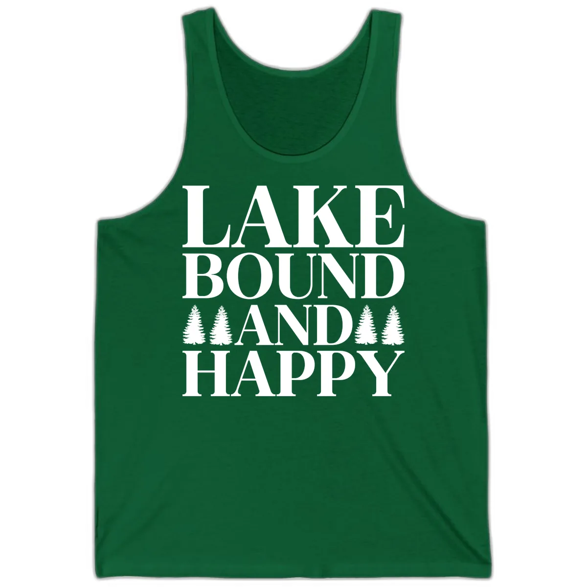 Lake Bound And Happy Design Tank in Kelly