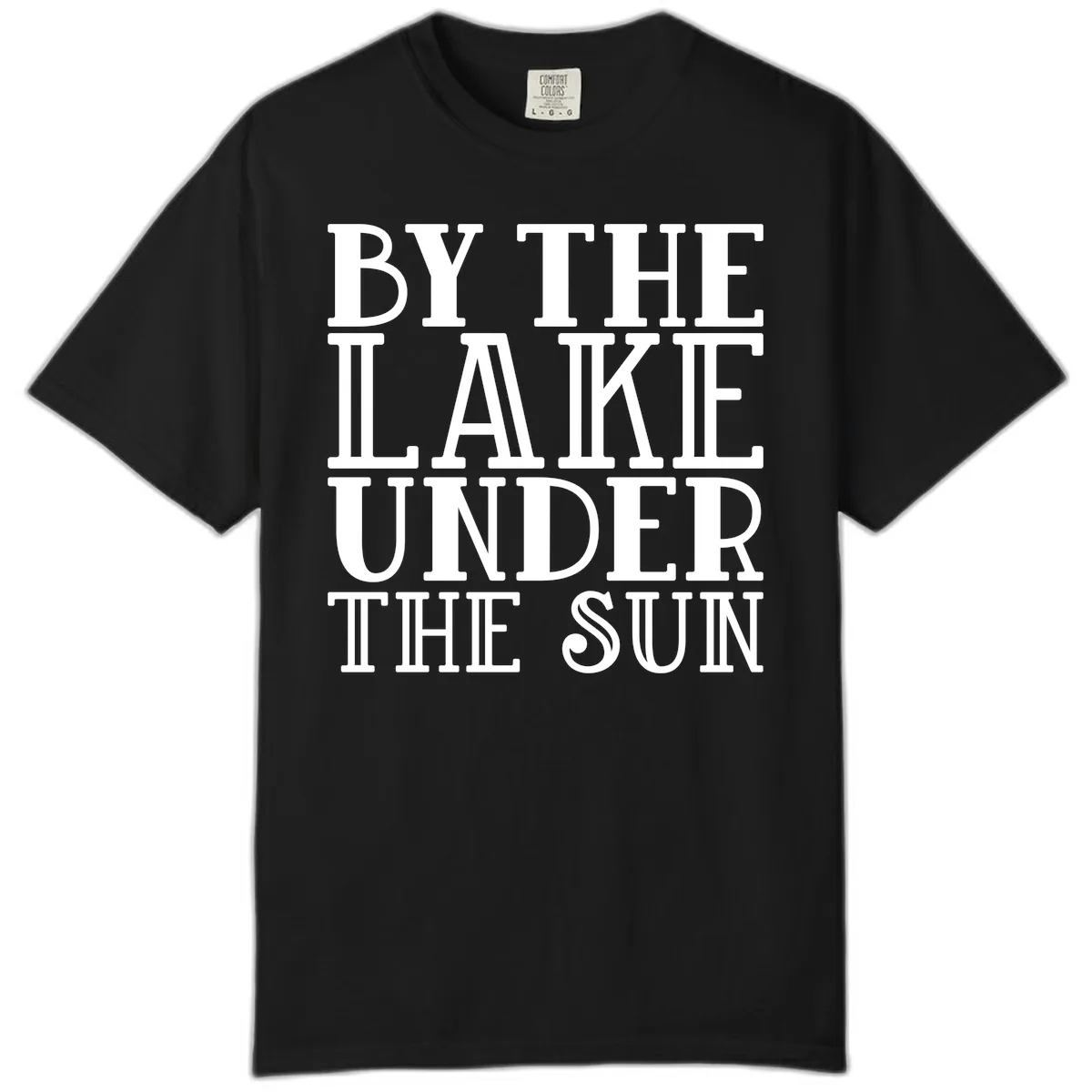 By The Lake Under The Sun Comfort Color in Black