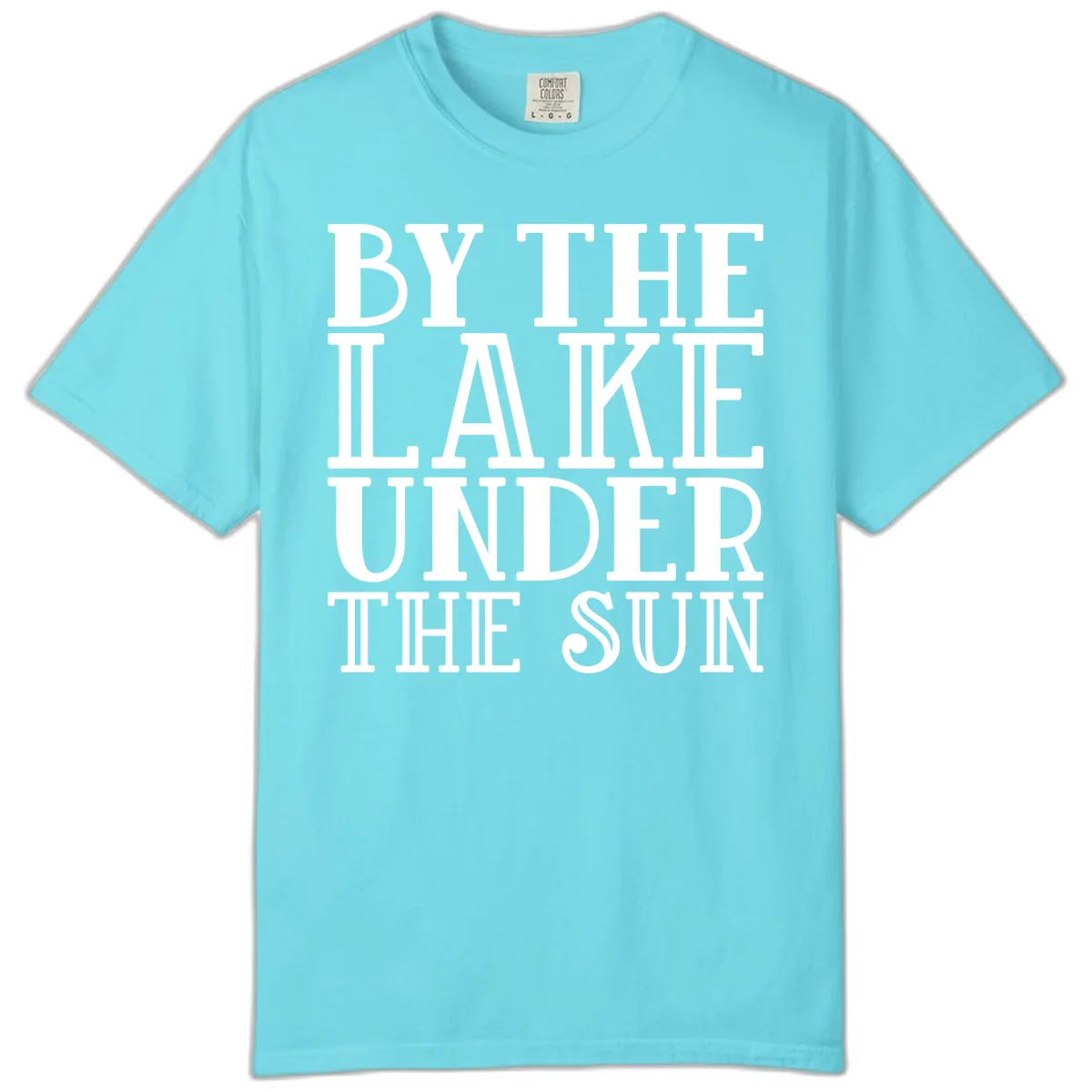 By The Lake Under The Sun Comfort Color in Lagoon Blue